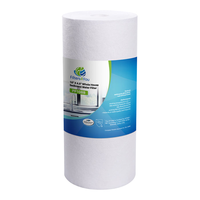 10 x 4.5 inch dual-gradient sediment filter cartridge compatible with DGD-2501