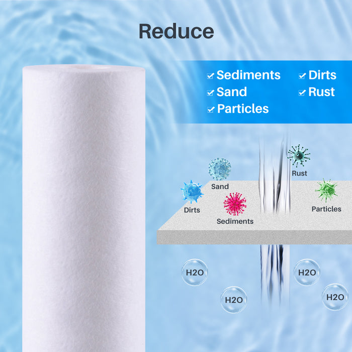 5 micron sediment filter cartridge for universal reverse osmosis filter set