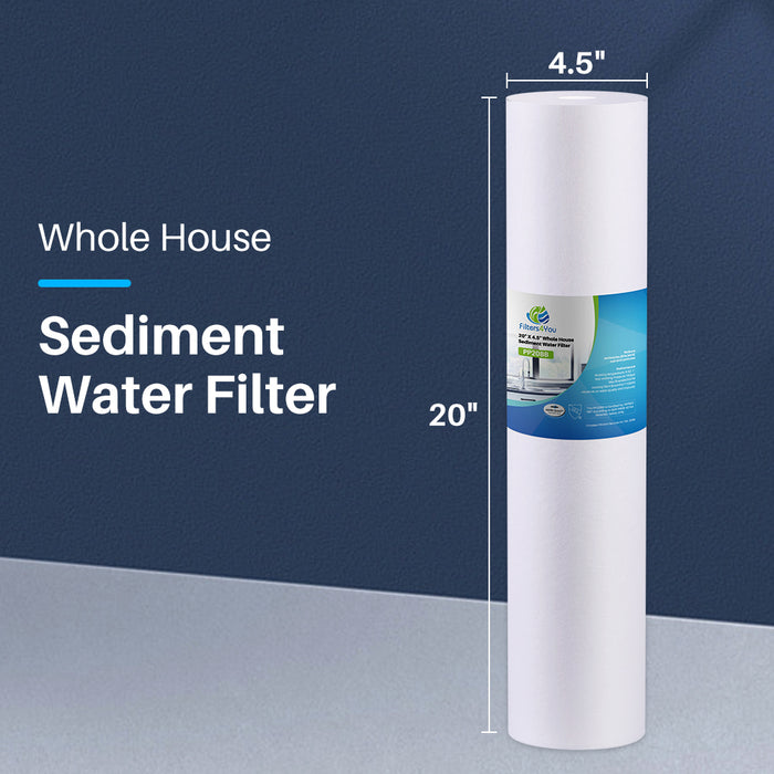 Fits Pentek DGD-5005-20 5 Micron Whole House 20" Sediment Water Filter 6 Pack