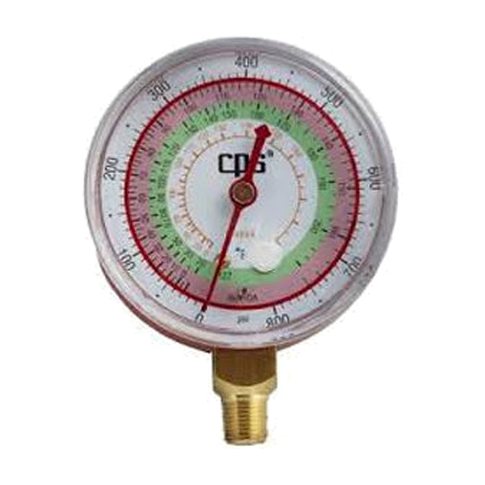 CPS RGHH 2.5 in High Pressure Gauge for R-22, R-404A, R-410A