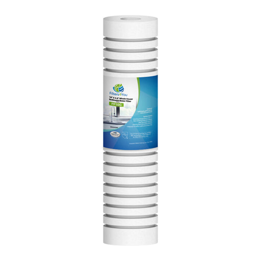 50-pack grooved sediment melt-blown filter cartridges, 5 micron, 10 x 2.5 inches