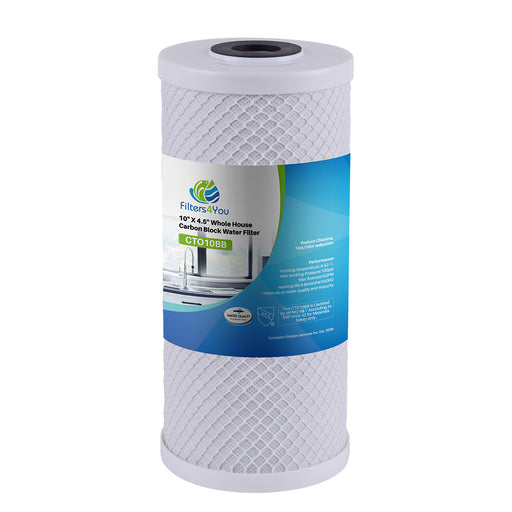 12-pack Big Blue coconut shell carbon block water filter cartridges, 5 micron, 10 x 4.5 inches