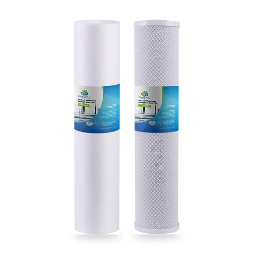 Big Blue CTO Carbon Block & Sediment Filter Cartridges Set 20" x 4.5" – 5 Micron