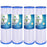 Pleated polyester sediment water filter cartridge, 10 x 2.5 inches, whole house pre-filter replacement
