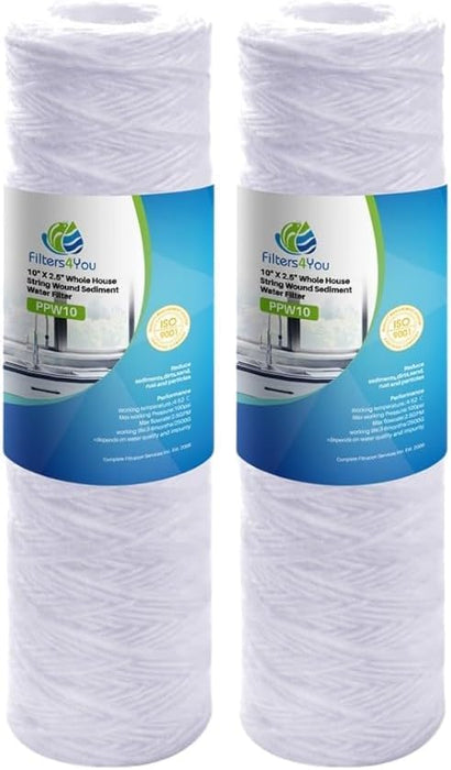 CFS String Wound Water Filters for W5W, WP5, 5 Micron, 2 Pack