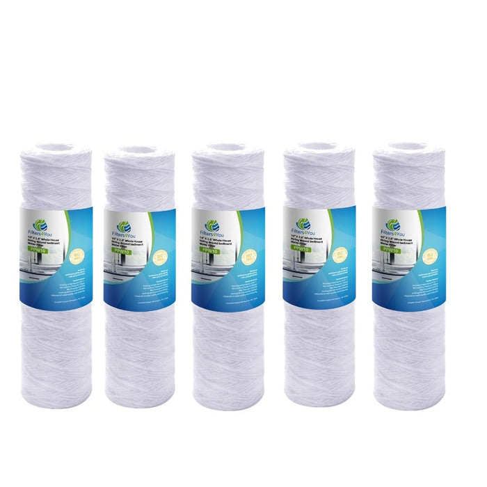 CFS 10 x 2.5 Sediment String Wound Filters for Campbell 1SS, 5 Pack