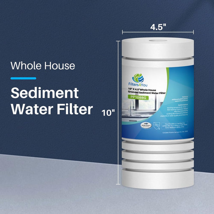 CFS Grooved Sediment Water Filter for CMB-510-HF, IHS12-D4, 10x4.5, 1 Pack