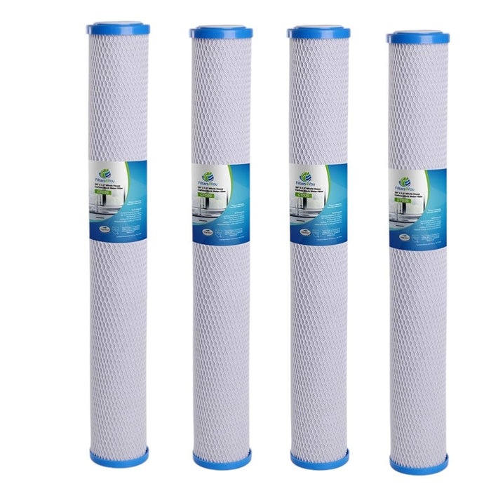 CFS CTO Carbon Block Water Filters for C1-20, 155597-43, 20 x 2.5, 4 Pack