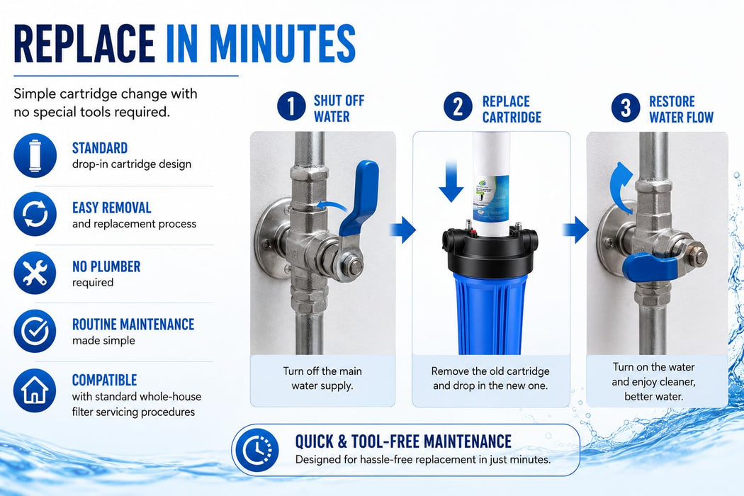 CFS 20 in x 2.5 in Sediment Water Filters Compatible with EV953420, E-20 &13459