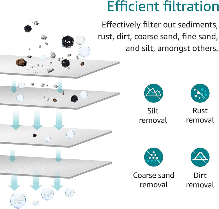 CFS Spun Sediment Filters for P5A, P5, WFPFC5002, 5 Micron, 6 Pack