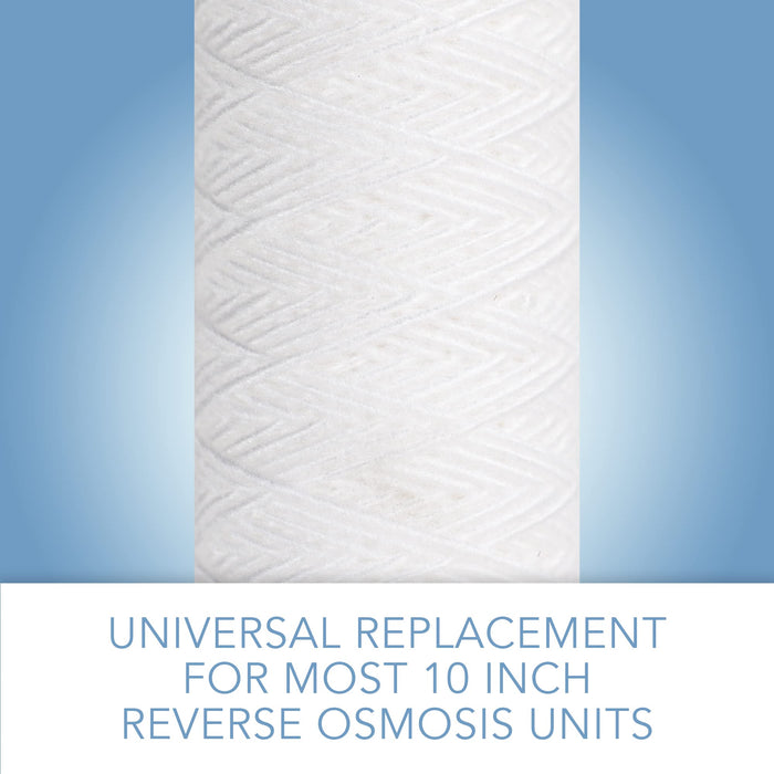 CFS Universal String Wound Sediment Filters, 5 Micron, 10 x 2.5 in, 6 Pack