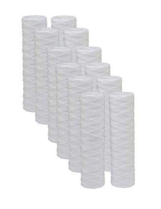 CFS String Wound Sediment Filters for GE FXWSC, 10 x 2.5 in, 12 Pack