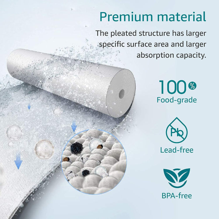 CFS Spun Sediment Filters for P5A, P5, WFPFC5002, 5 Micron, 6 Pack