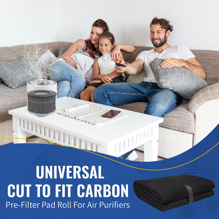 CFS Cut to Fit Carbon Pre-Filter Pad, 16 x 48 in, Air Cleaners & HVAC