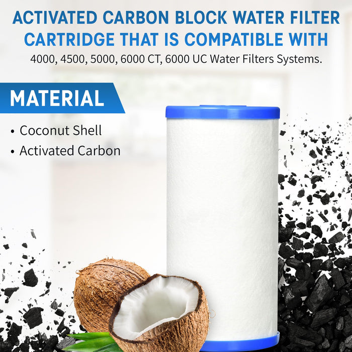 CFS Water Filters Compatible for FrescaPure 4000, 4500, 5000, 6000, 1 Pack