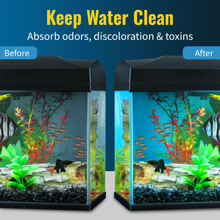CFS Carbon Filter Media Roll, 10.5 x 72 x 5/8 in, Aquariums, Ponds, Sumps