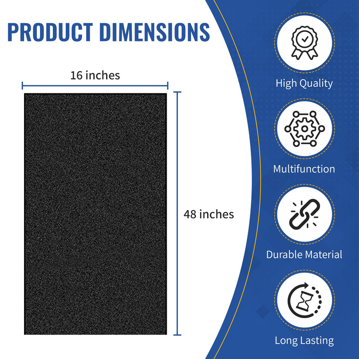 CFS Cut to Fit Carbon Pre-Filter Pad, 16 x 48 in, Air Cleaners & HVAC