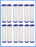 CFS Pleated Sediment Filters Compatible with Pentek S1, 20 Micron, 12 Pack
