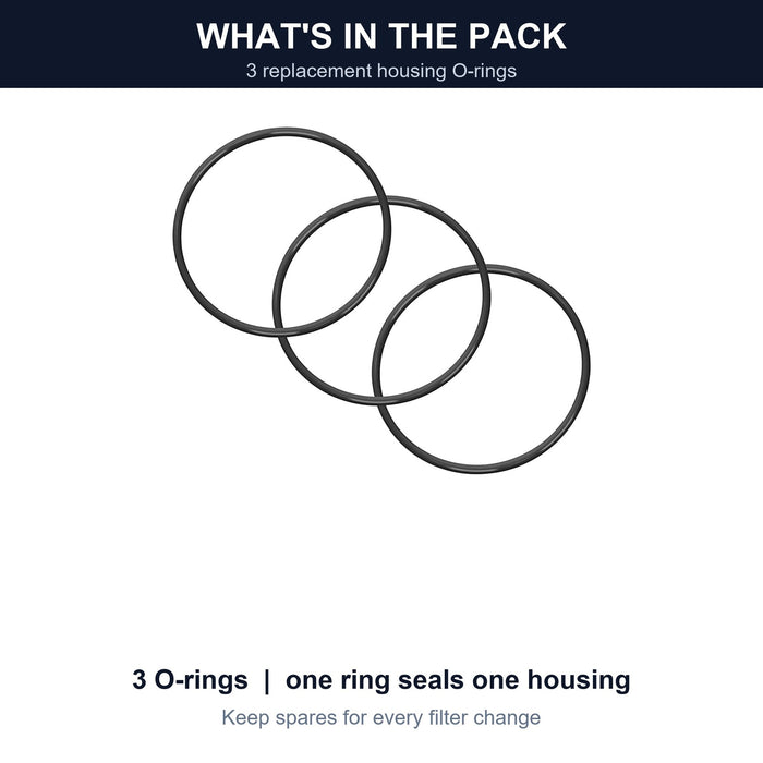 3 O-rings in the pack