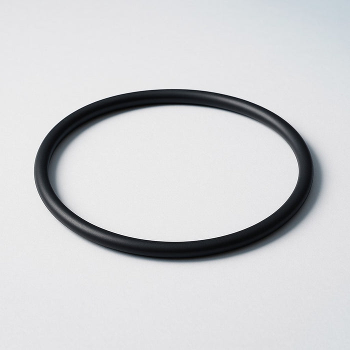 Black Buna-N O-ring close-up