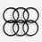 6 black Big Blue housing O-rings