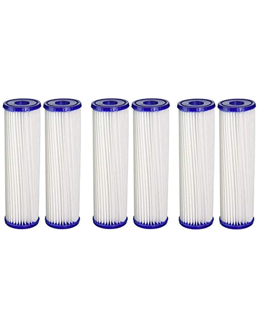 6-pack whole house sediment water filter cartridges, compatible with S1A-D models, white