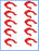 Pack of 10 locking clips for 1/4-inch tube OD, compatible with John Guest PIC1808R fittings