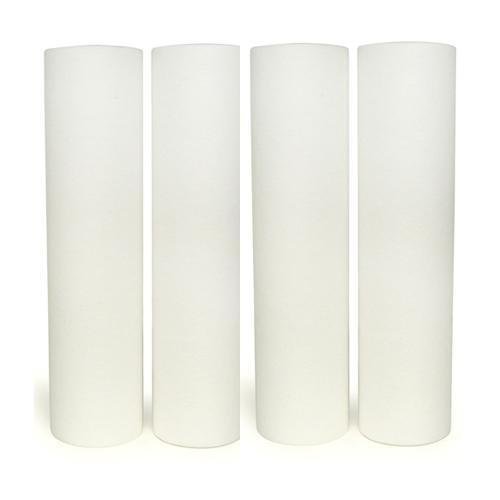 4-pack sediment water filter cartridges, 1 micron, 9-7/8 x 2-1/2 inches, compatible with Purenex 1M-4PK models