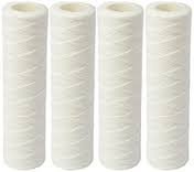 4-pack string-wound sediment water filter cartridges, 5 micron, 9-7/8 x 2-3/8 inches, compatible with American Plumber W5W models