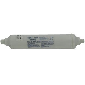 Inline water filter cartridge, 1/4 inch, white, whole house replacement, compatible with EV9100-06 and IN-10 models