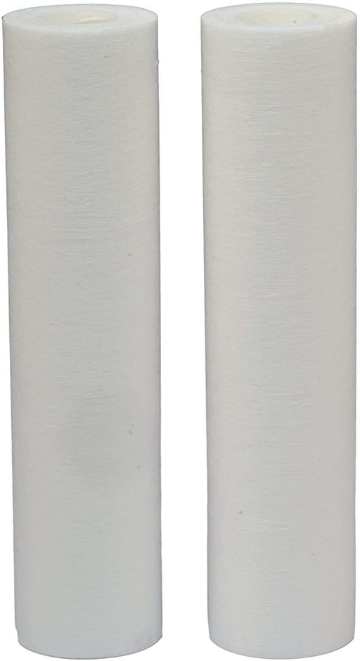 2-pack melt-blown whole house water filter cartridges, 5 micron, white, compatible with HDX HDX2BF4 models