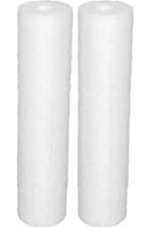 2-pack polypropylene sediment water filter cartridges, compatible with Instapure IR-25 models, white
