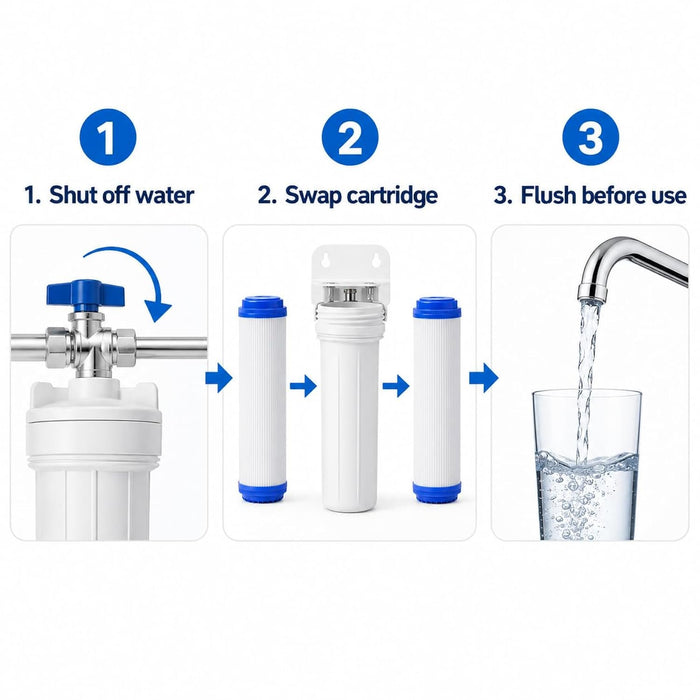 CFS GAC Water Filter – 2 Pack – Fits Hydro Life 52412, C-2063