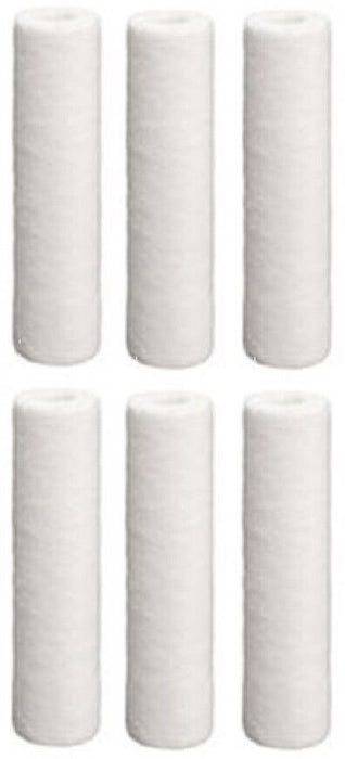 6-pack sediment water filter cartridges, 5 micron, 10 x 2.5 inches, compatible with Hydronix SDC-25-1005