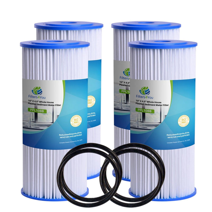 CFS – Pleated Water Filter Cartridges Compatible with FXHSC, R50-BBSA, R50-BB, WFHDC3001, W50PEHD, GXWH40L Models – Whole House Replacement Filter Cartridge