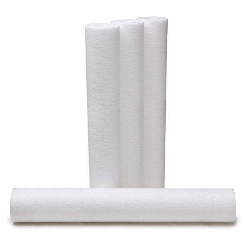 4-pack melt-blown polypropylene filter cartridges, 5 micron, 20 x 2.5 inches, compatible with GE Hytrex and Purtrex models