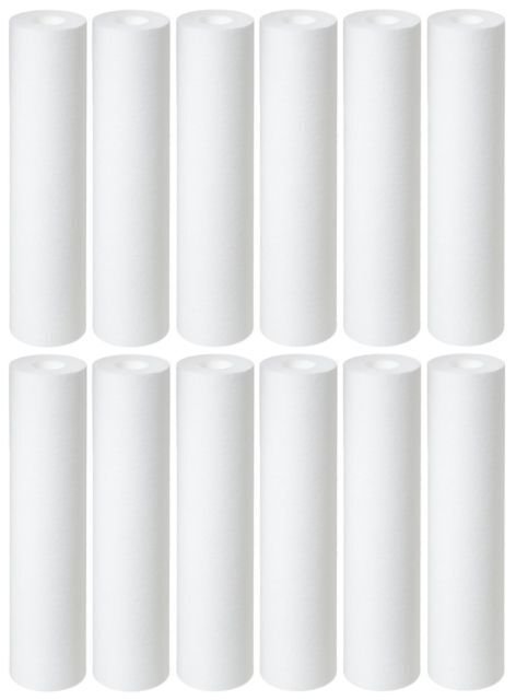 10-pack Big Blue sediment water filter cartridges, 1 micron, 20 x 4.5 inches