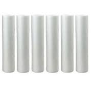 Set of 6 melt-blown sediment water filter cartridges, 5 micron, 2.5 x 20 inches