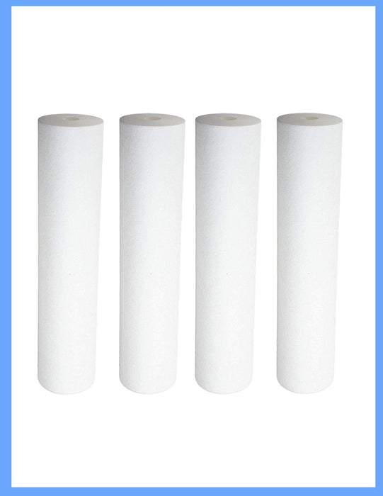 CFS – 4 Pack Water Filter Cartridges Compatible with 5M Models – Whole House Replacement Water Filter Cartridge, 5 Micron, White