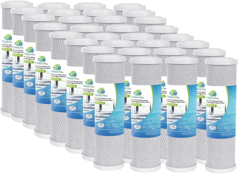 CFS Carbon Block Water Filters – 32 Pack – 1 Micron – Fits Hydro Life 52418, C-2471