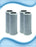 4-pack carbon block whole-house replacement filter cartridges, 1 micron, compatible with standard 10-inch carbon block housings