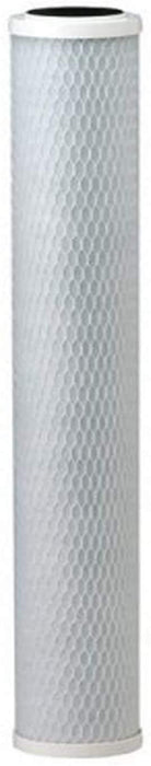 Carbon block water filter cartridge, white, compatible with CG53-20S models, for 20 inch bowl drop-in systems, reduces bad taste and odor