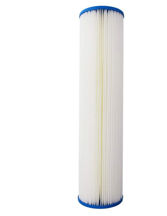 Pleated cellulose polyester filter cartridge, 20 x 4.5 inches, 5 micron, compatible with ECP5-20BB