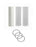 Reverse osmosis replacement filter set, compatible with ROES-50, ROES-75, RO-45, RO-90, and RO-Pump models