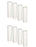 8-pack sediment water filter cartridges, 0.5 micron, 10 inches, compatible with SpectraPure Micro-Tec models