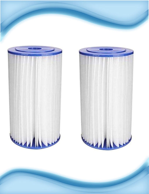 2-pack pleated sediment water filter cartridges, 10 micron, 4.5 x 10 inches, compatible with SPC-45-1010 models