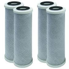 4-pack RO carbon block cartridges, compatible with Pure Flo II 76000-76004 models