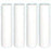 4-pack spun polypropylene sediment filter cartridges, 5 micron, compatible with Campbell SED-P5 models
