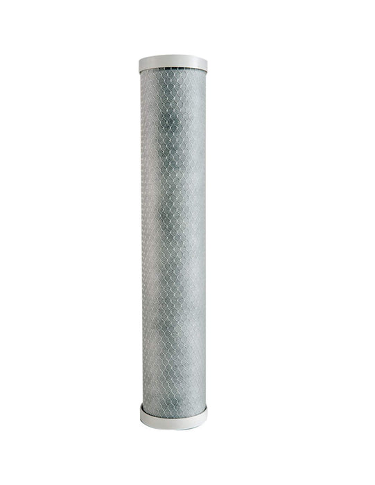 Radial flow granular activated carbon (GAC) filter cartridge, 20 micron, 20 x 4.5 inches