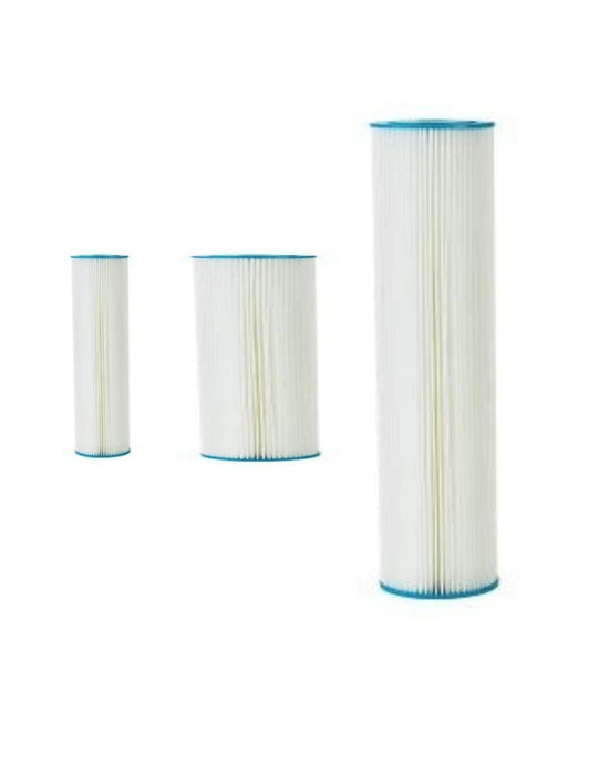 Pleated, cleanable sediment filter, compatible with Hydro-Logic systems, reduces silt, rust, dirt, and sediment